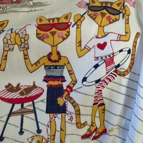 Drapers & Damon’s firework Cats Tshirt sz Large - Picture 5 of 5